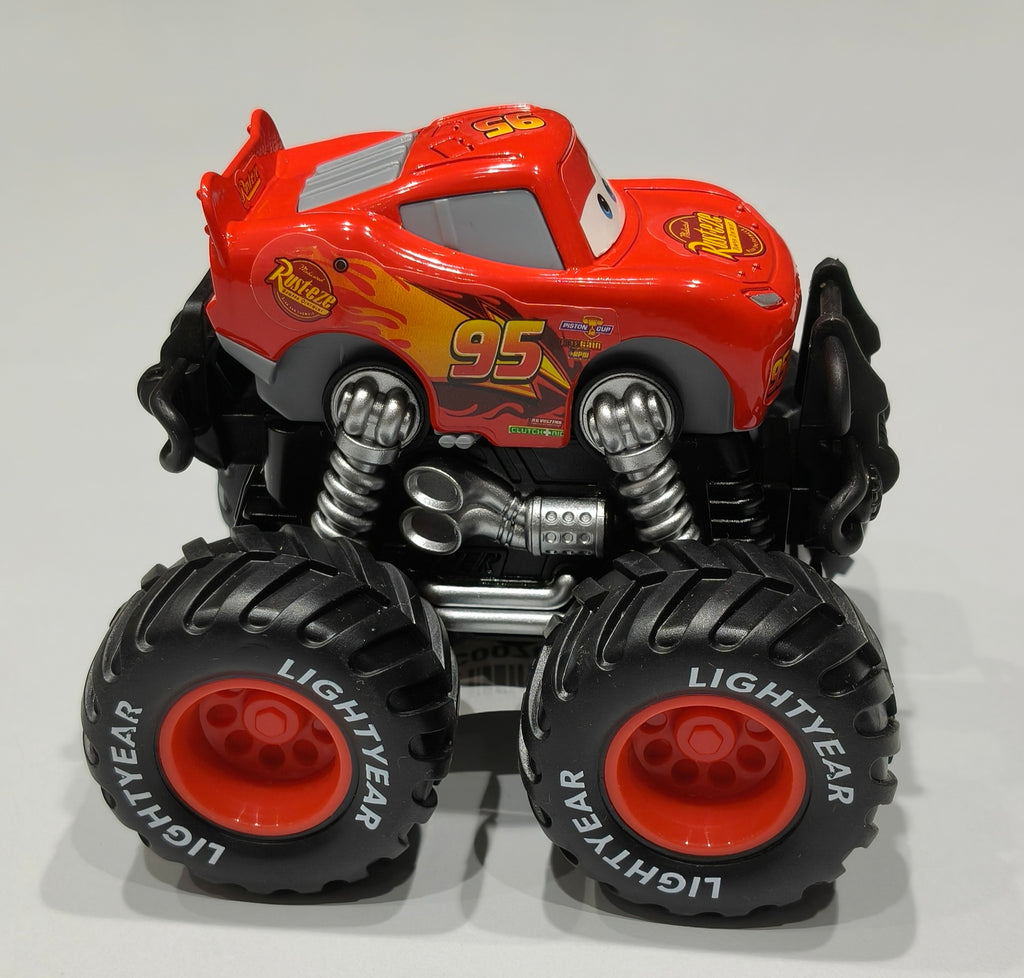 Lightning McQueen Friction-Powered Monster Truck – High-Speed Toy for Ages 12+ Months