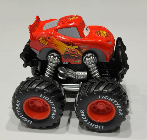 Lightning McQueen Friction-Powered Monster Truck – High-Speed Toy for Ages 12+ Months